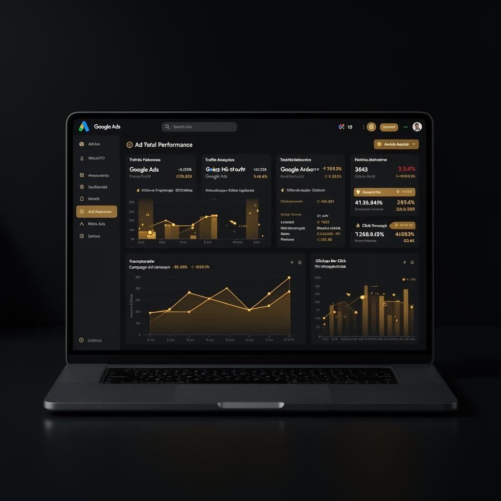 Dashboard de gestão de tráfego pago